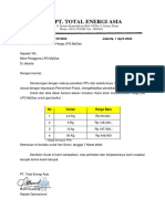 Contoh Surat Penyesuaian Harga My Gas