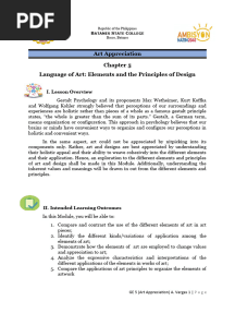 CHAPTER 5 Language of Art