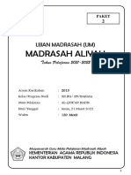 SOAL UMBK QUR'AN HADITS REGULER_MAN 3 1 KOLOM