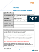 Unit 2 MKT Planning and Processes Assignment 2 Brief