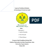 Laporan Praktikum Biokimia - Kelompok 11 - PBB - Uji Protein Dan Lipid