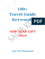 100 Travel Guide Keywords