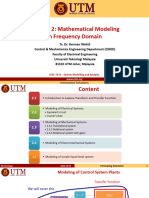 Chapter 2 Mathematical Modeling Freq Domain