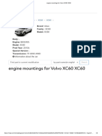 engine mountings for Volvo XC60 XC60