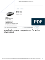 Seals Body, Engine Compartment For Volvo XC60 XC60