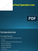 Pre Peri and Post Operative Care 