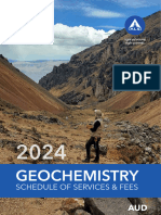 ALS Geochemistry Fee Schedule AUD 2024