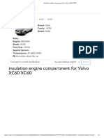 Insulation Engine Compartment For Volvo XC60 XC60