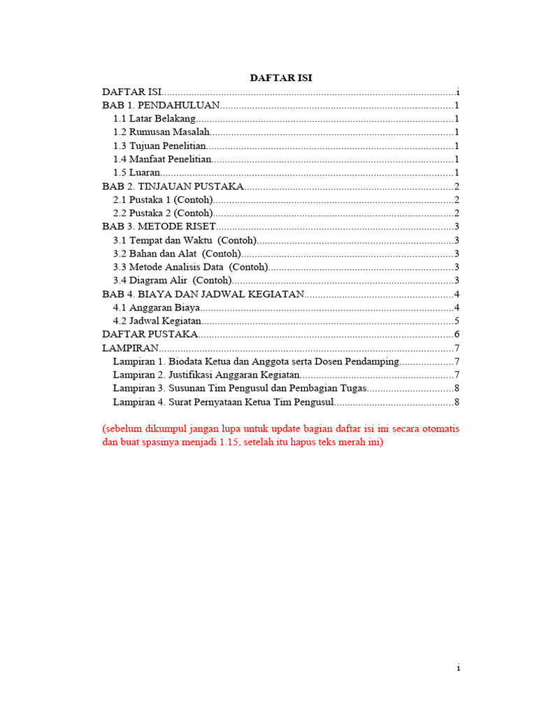 Contoh Proposal PKM-RE 2024 | PDF