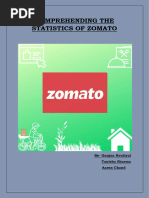 Comprehending The Statistics of Zomato