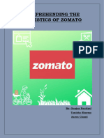 COMPREHENDING THE STATISTICS OF ZOMATO