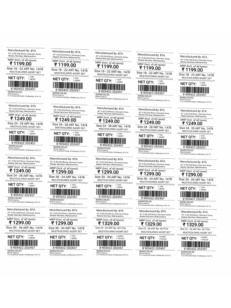 MRP Sticker PDF