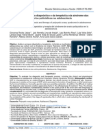 Particularidades Do Diagnóstico e Da Terapêutica Da Síndrome Dos Ovários Policísticos Na Adolescência