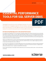 Essential Performance Tools SQL Server DBA