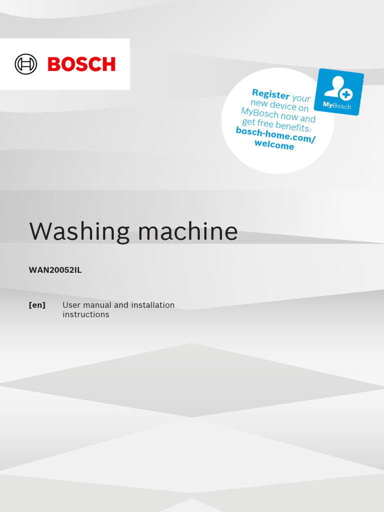 Washing Machine: Register Your | PDF | Washing Machine | Laundry