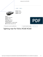lighting rear for Volvo XC60 XC60.3