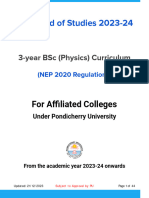 Syllabus Affiliated ArtsScience B.SC .-Physics-NEP-2023-24