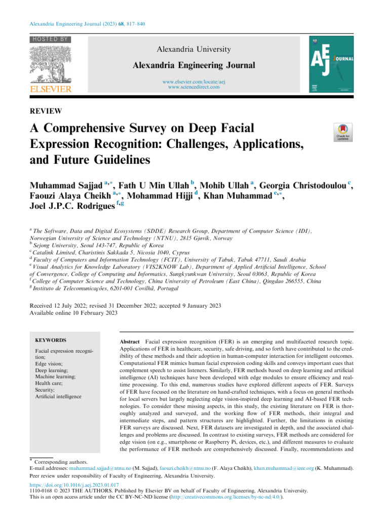 Deep Facial Expression Recognition Survey | PDF | Deep Learning ...