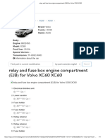 Relay and Fuse Box Engine Compartment (EJB) For Volvo XC60 XC60.2