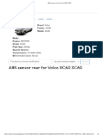 ABS Sensor Rear For Volvo XC60 XC60