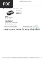 Cable Harness Towbar For Volvo XC60 XC60