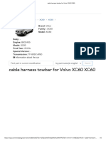 cable harness towbar for Volvo XC60 XC60