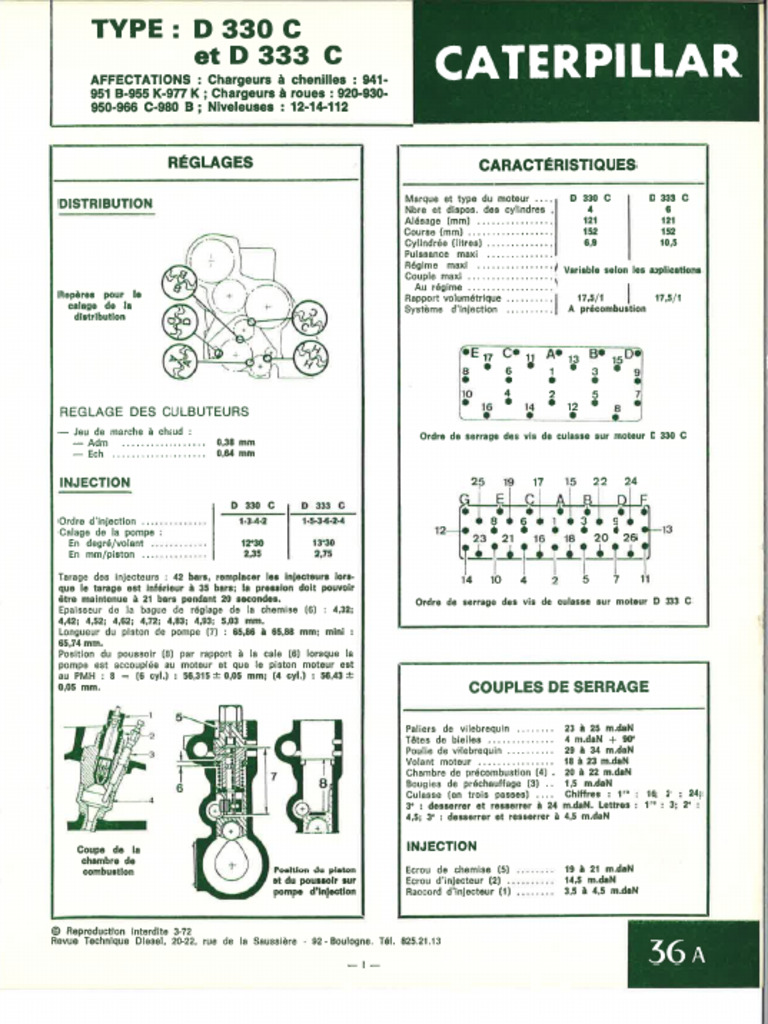 Caterpillar D330C D333C | PDF