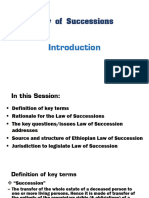 1. Law of Successions - Introduction