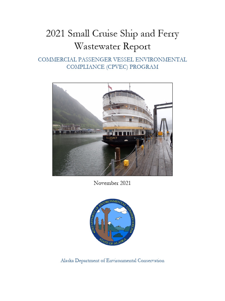 2021 Small Cruise Ship Wastewater Report | PDF | Sewage Treatment | Sewage
