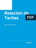 Relacion de Tarifas