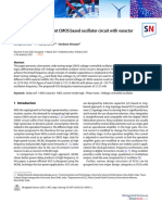 Design of Power Efficient CMOS Based Oscillator Circuit With Varactor Tuning Control