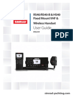 3個セット Simrad rs40 VHF PDF | PDF | Menu (Computing