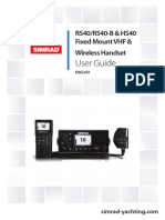 User Guide: RS40/RS40-B & HS40 Fixed Mount VHF & Wireless Handset