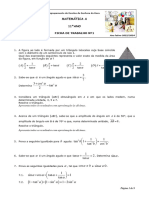 Ficha de Trabalho 1 - 11º Ano