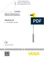 VEGA Level Sensor VEGACAL 65 Capacitive Level Sensor Operating Manual