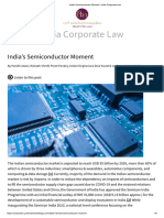 India's Semiconductor Moment - India Corporate Law