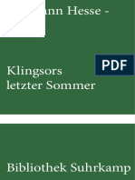 Hesse, Hermann - 1919 - Klingsors Letzter Sommer