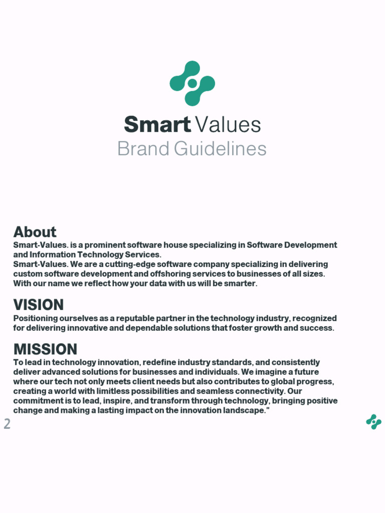 Smart Values Brand Guidelines | PDF | Typefaces | Graphic Design