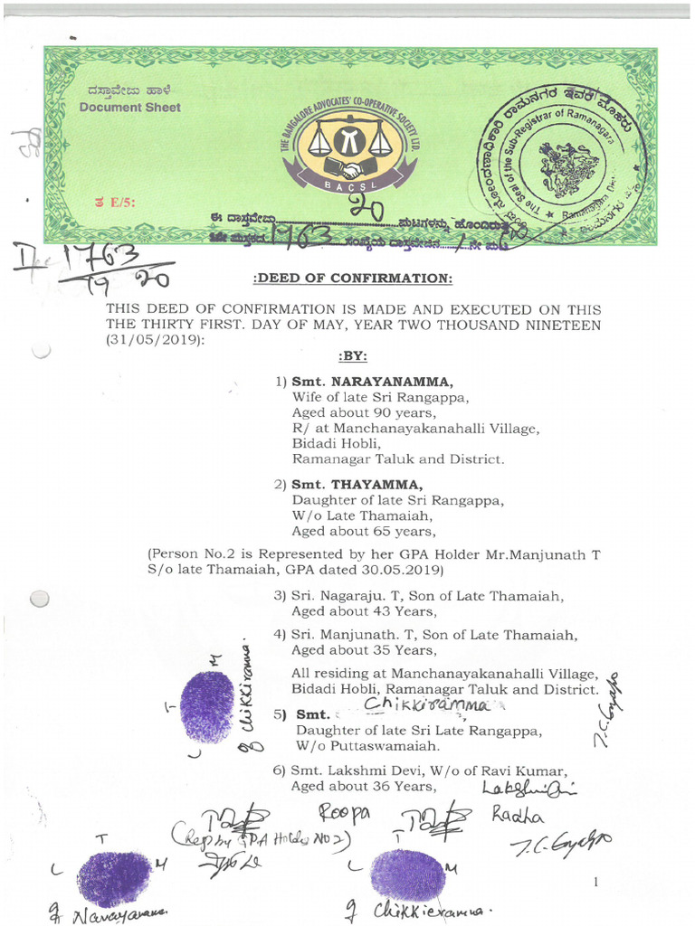 Confirmation Deed | PDF