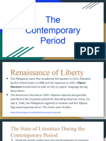 The Contemporary Period