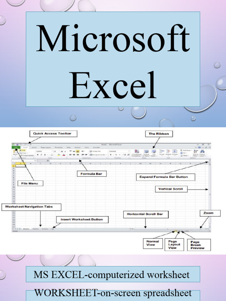Excel Presentation | PDF | Microsoft Excel | Spreadsheet