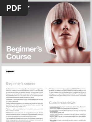 洋書 TONI & GUY PRESENTS CONSTRUCTION Beginner's Course - Toni & Guy | PDF | Hairdresser