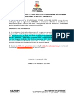 34º Edital de Convocação Do Processo Seletivo Simplificado para Cadastro de Reserva #004/2023