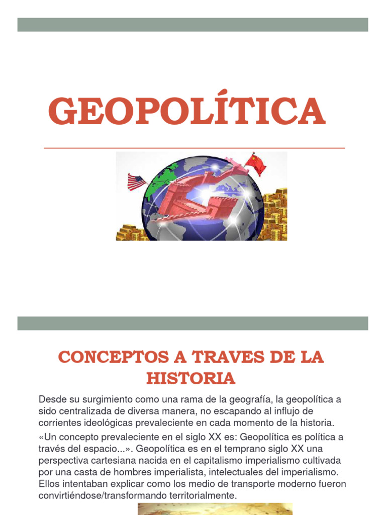 1-GEOPOLITICA | PDF | Educación en artes liberales | Ciencias Políticas