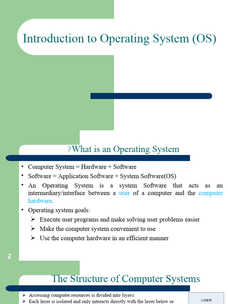 Introduction To Operating System (OS) | PDF | Bios | Operating System