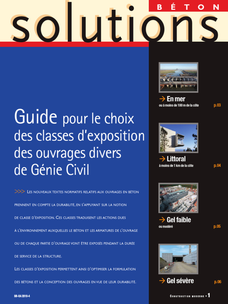 Guide des classes d'exposition en béton | PDF | Fondation (construction ...