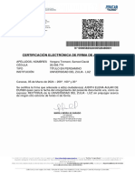 Certificación Electrónica de Firma de Autoridad: Marilu Mora Alvarado