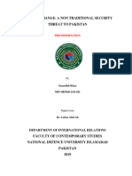 Climate Change A Non Traditional Security - NDU THESIS