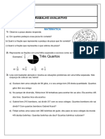 MATEMÁTICA 5º ANO  TRABALHO AVALIATIVO