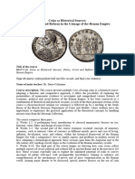 Coins As Historical Sources Policy Crisi